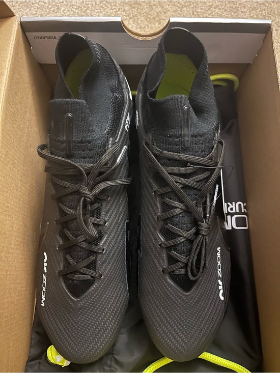 Nike Zoom Superfly 9 Elite FG Men\'s Size 10.5  BLACK/DK SMOKE GREY main image 4
